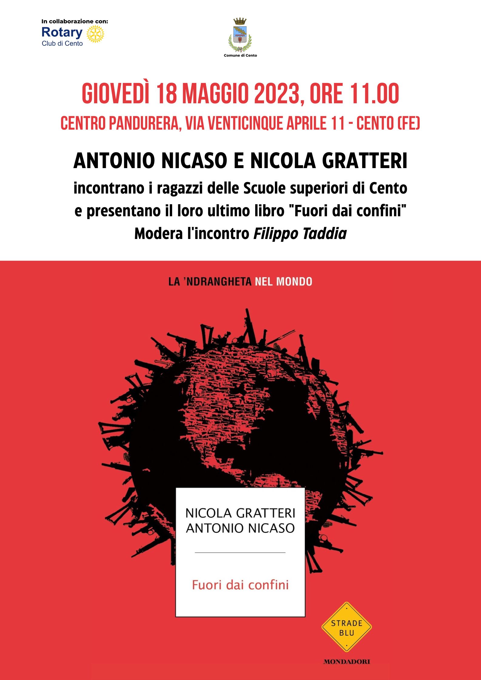 Locandina incontro Nicasio con le scuole superiori 18 maggio mattina