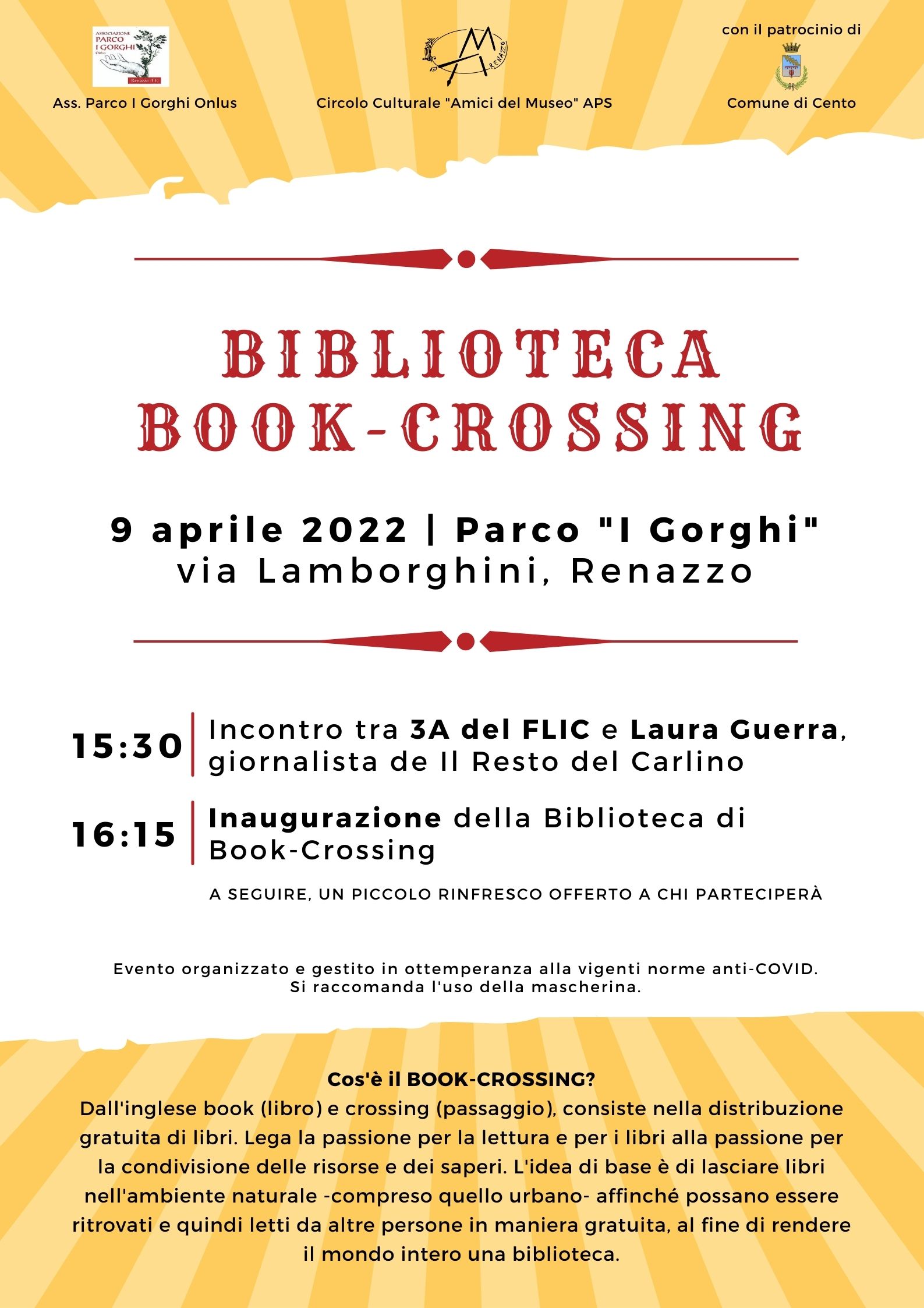locandina informativa colorata