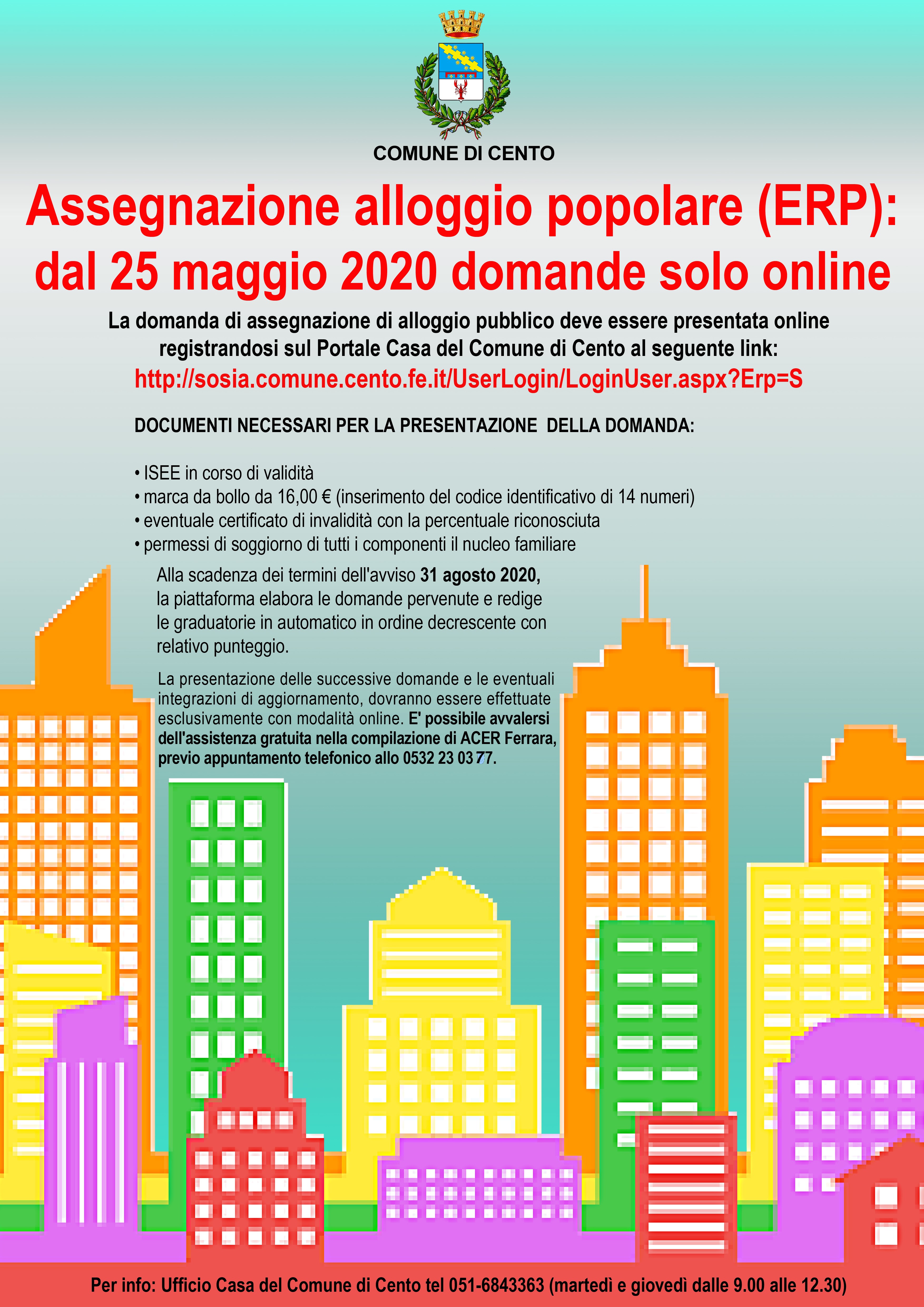 locandina avviso assegnazione alloggi Erp