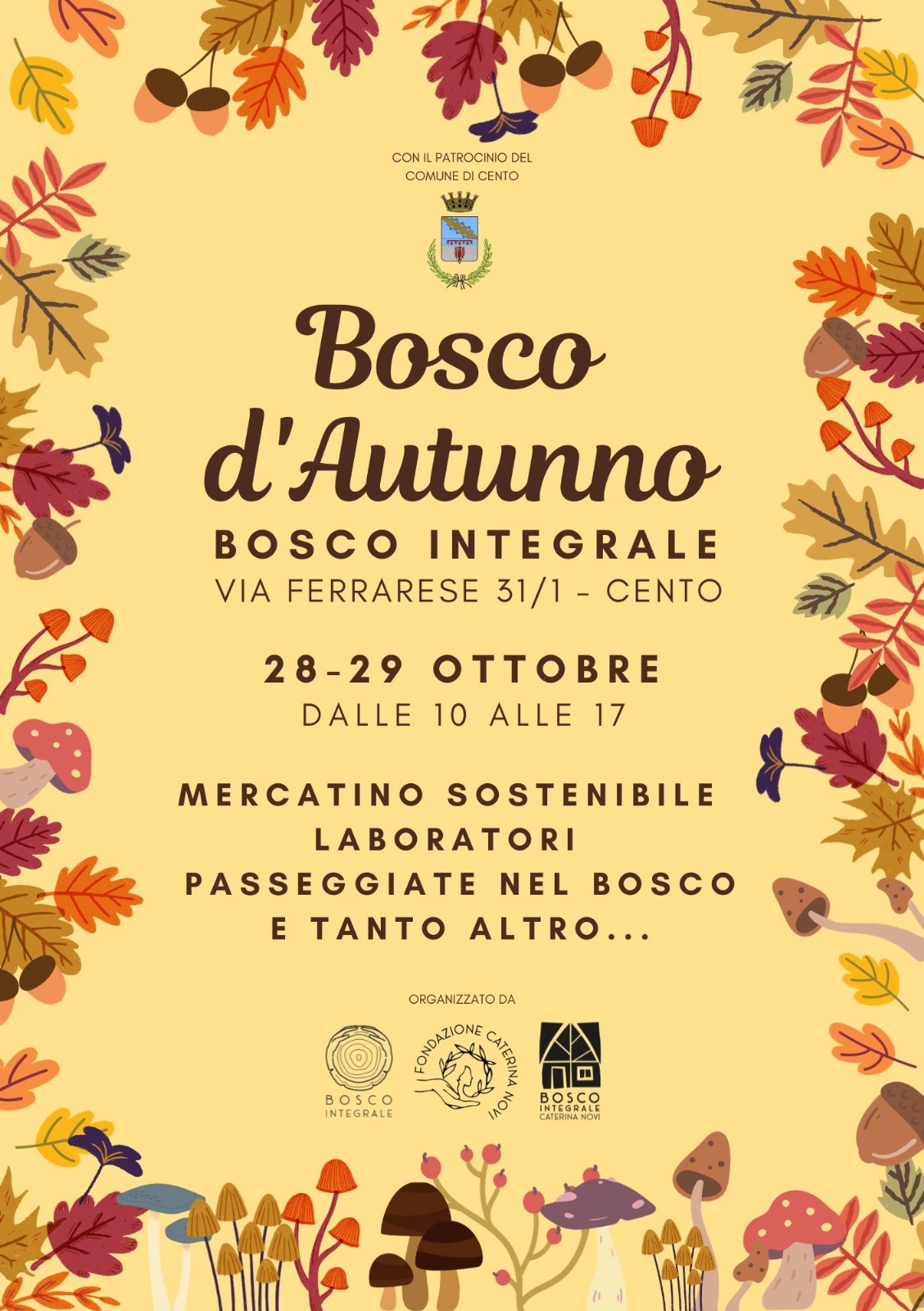 locandina informativa Bosco d'Autunno