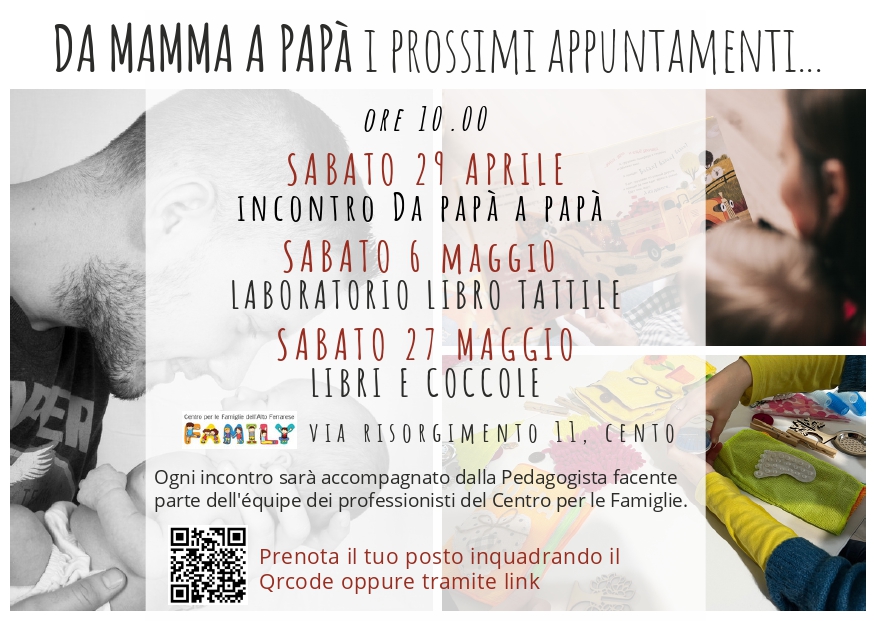 cartolina invito 'Da mamma a papà'
