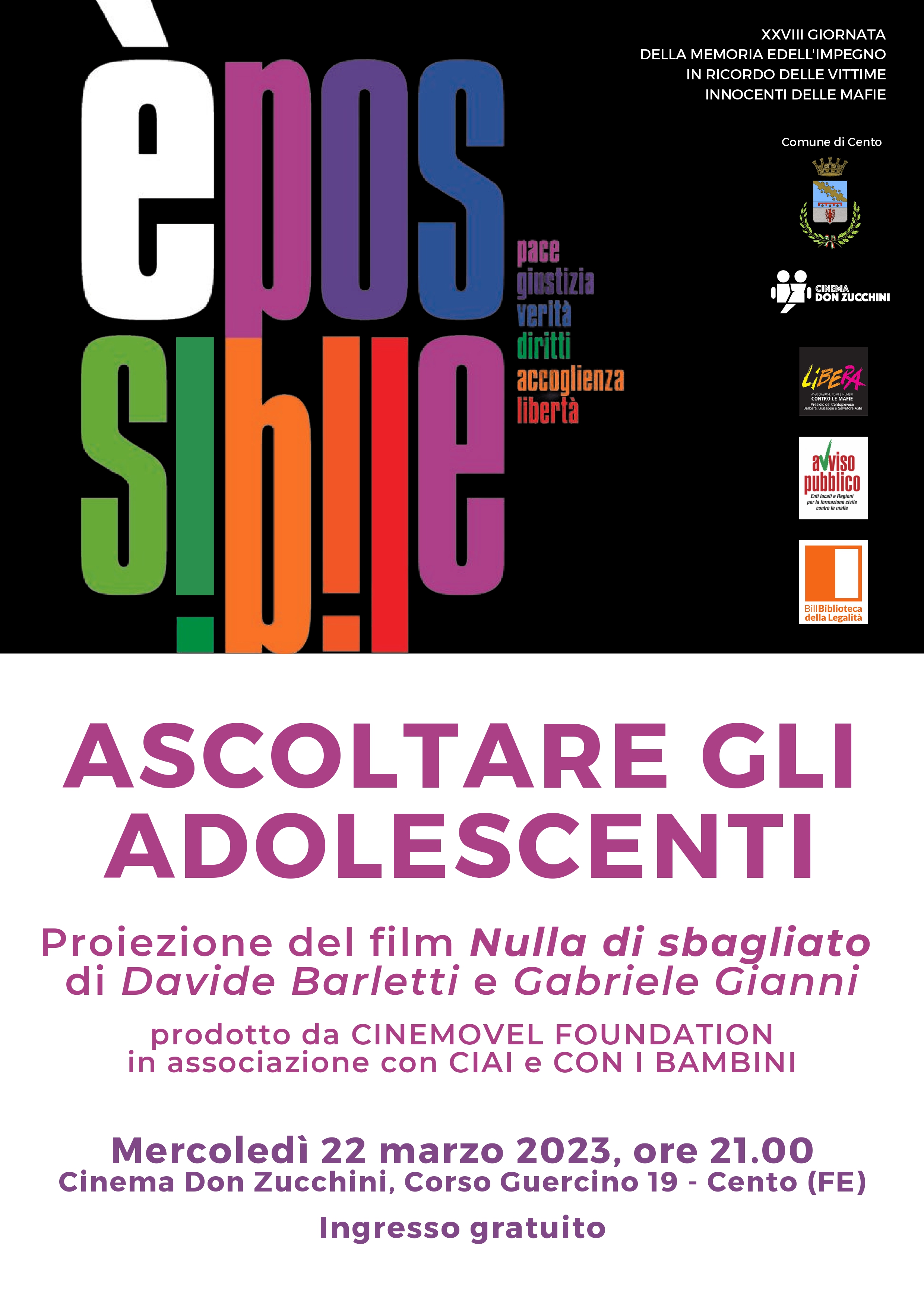 locandina Ascoltare gli adolescenti