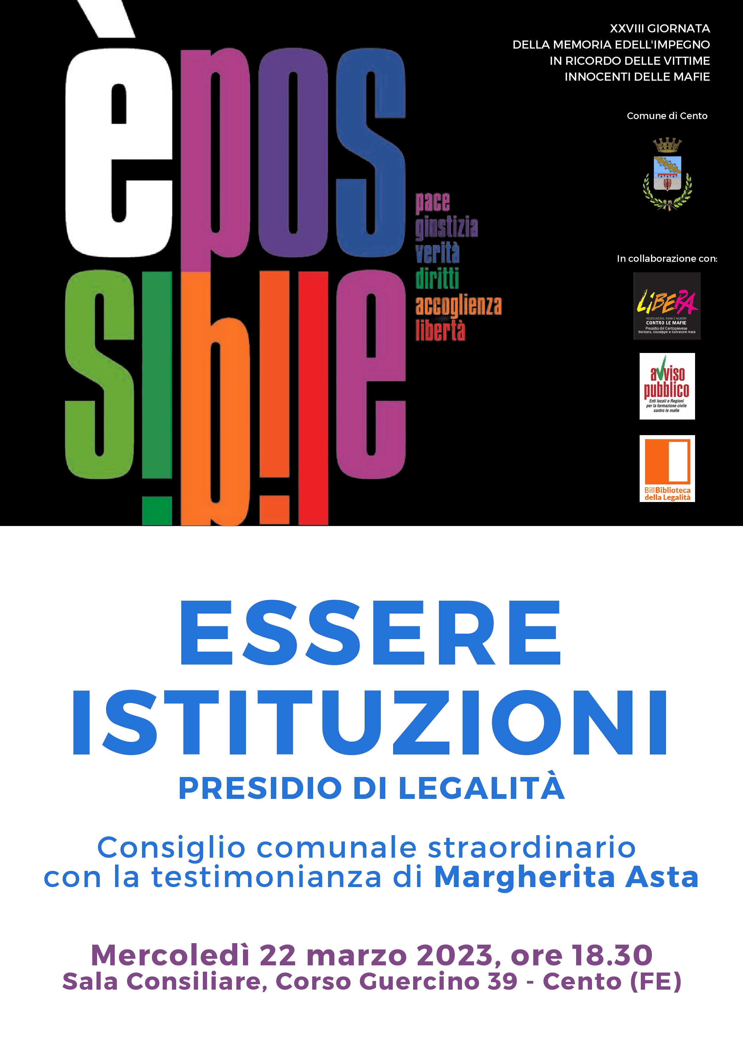 locandina Essere istituzioni
