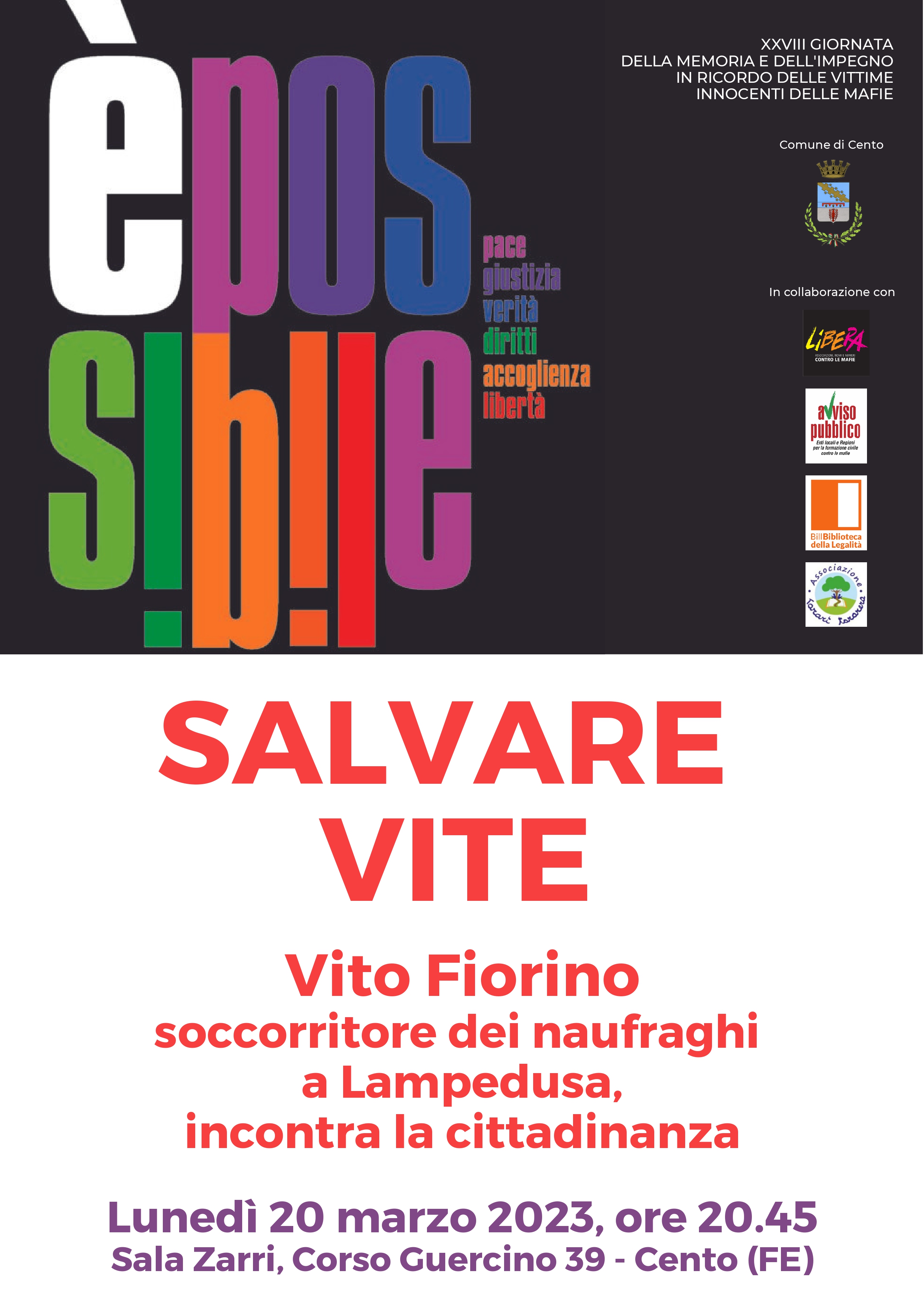 locandina informativa Salvare vite