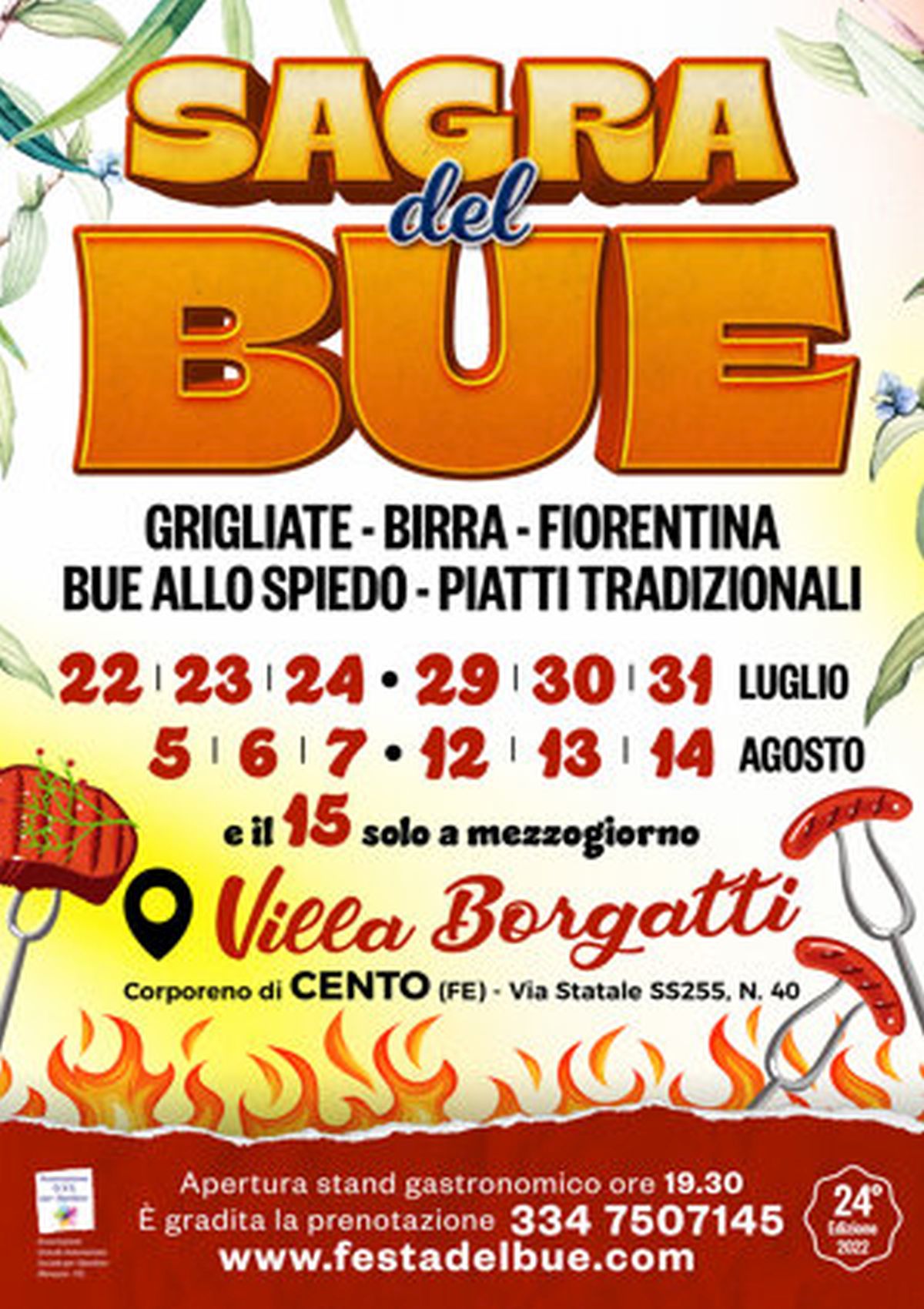 locandina evento con informazioni