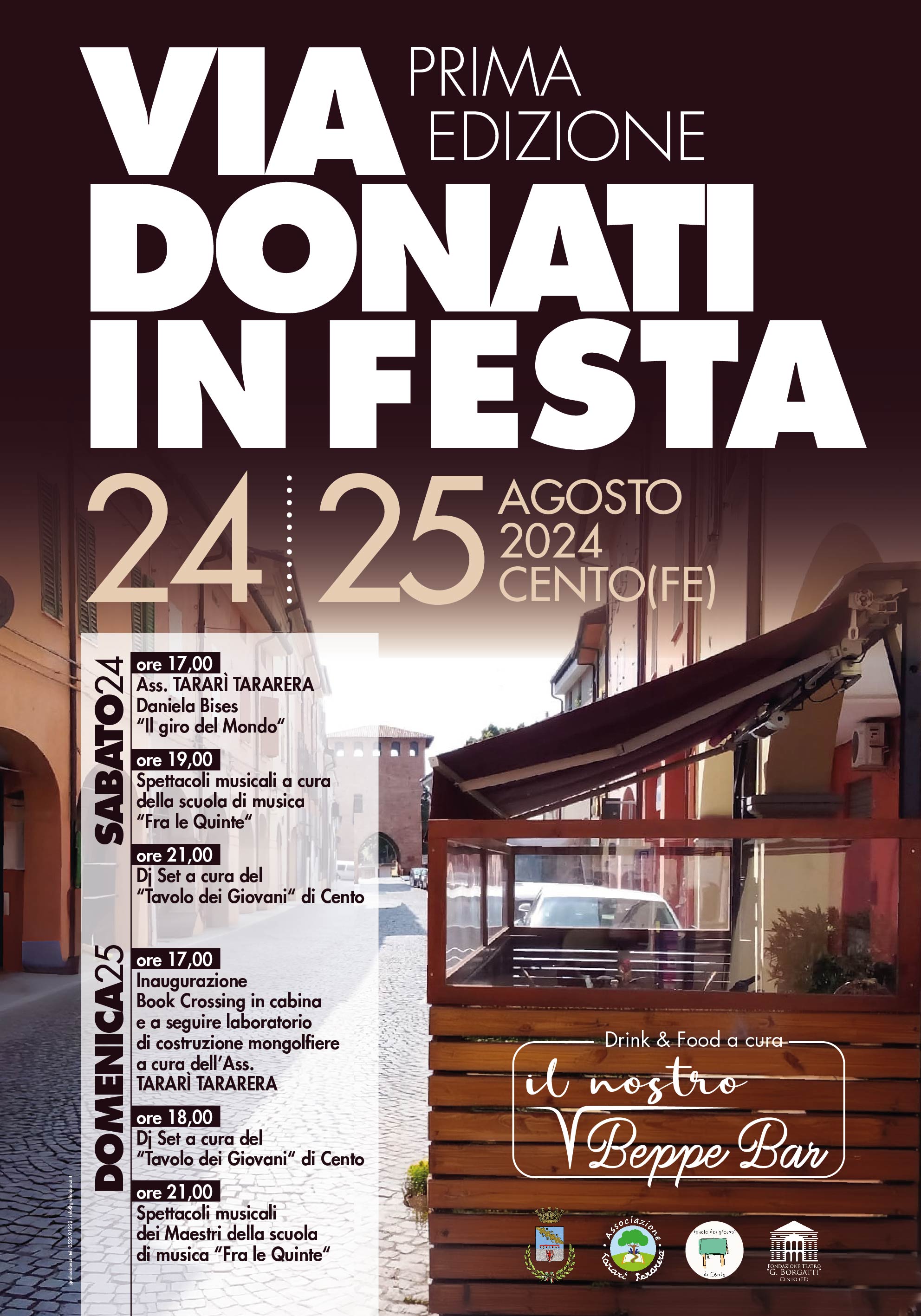 locandina iniziative in via Donati