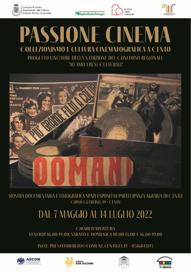 locandina Passione cinema con manifesti Domani