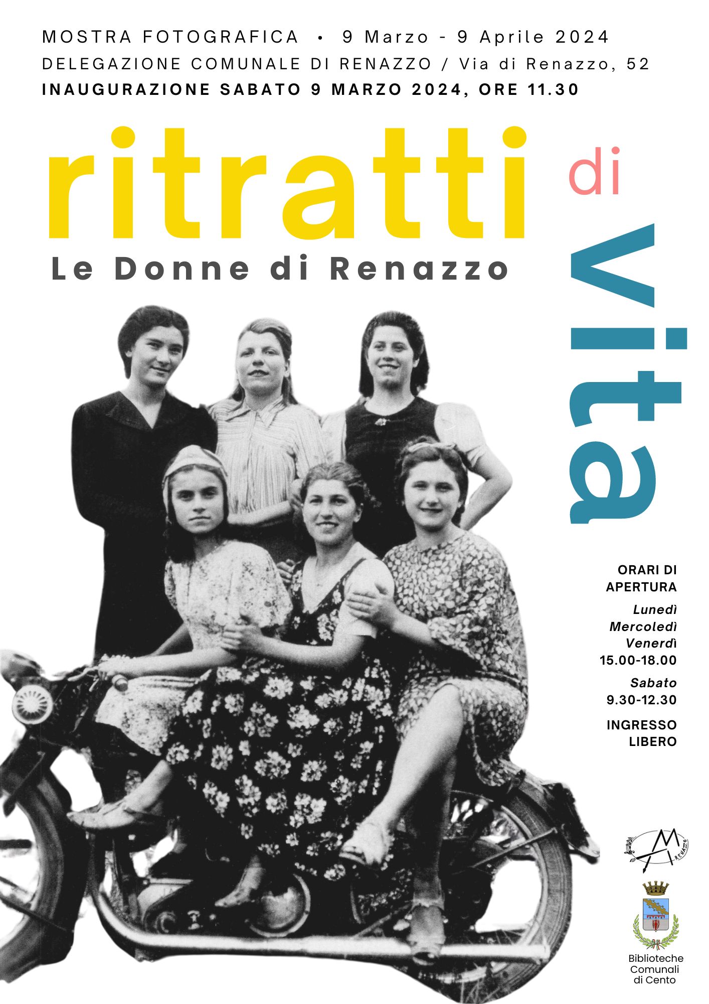 Locandina mostra Ritratti di vita