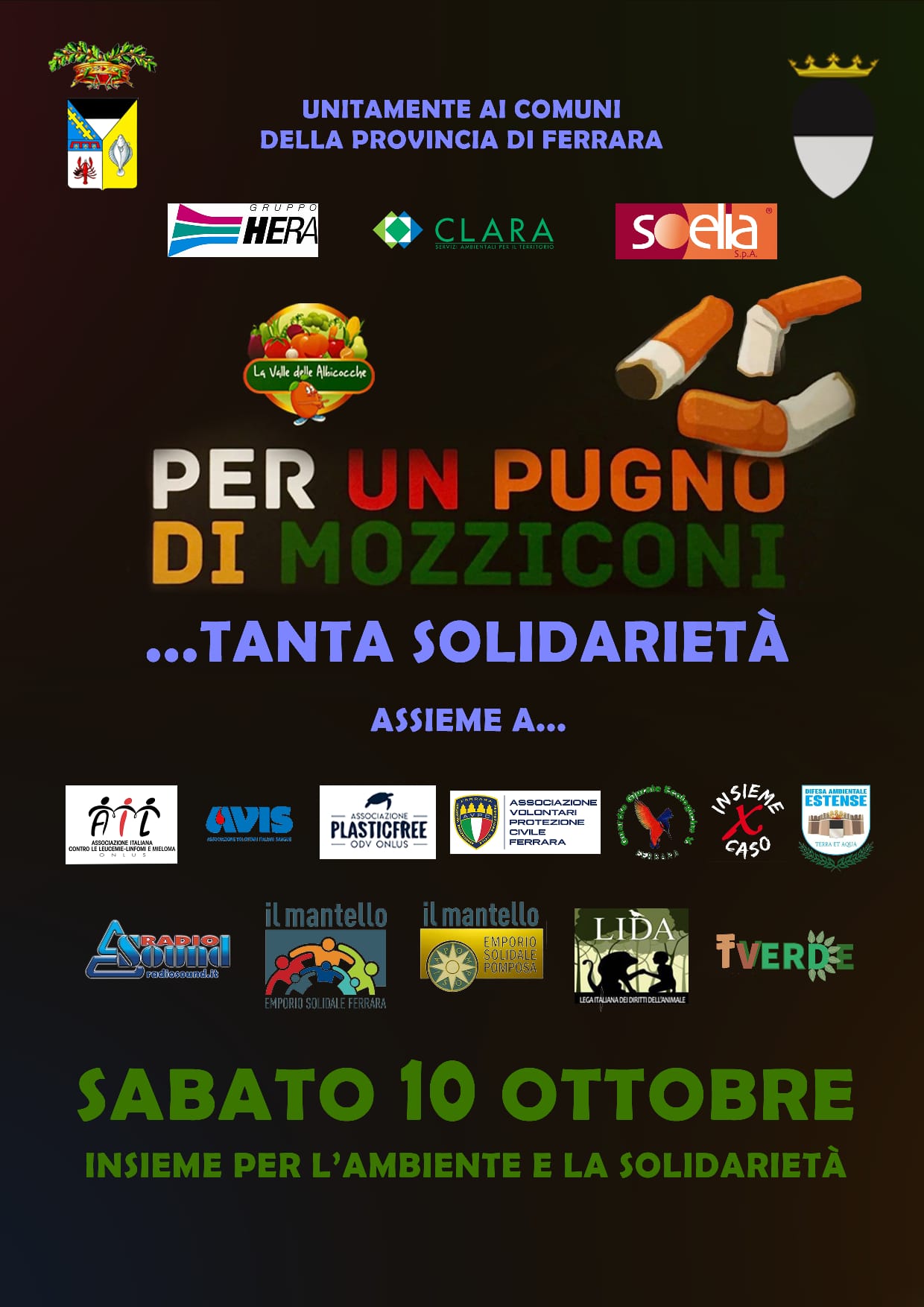 locandina con i partecipanti all'iniziativa 