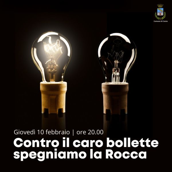 messaggio con due lampadine una accesa e una spenta