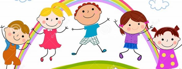 gruppo di bambini disegnato 