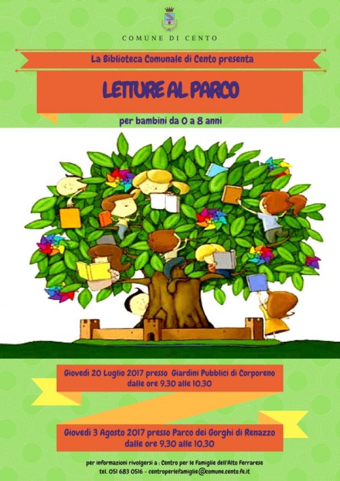 letture al parco per i più piccoli