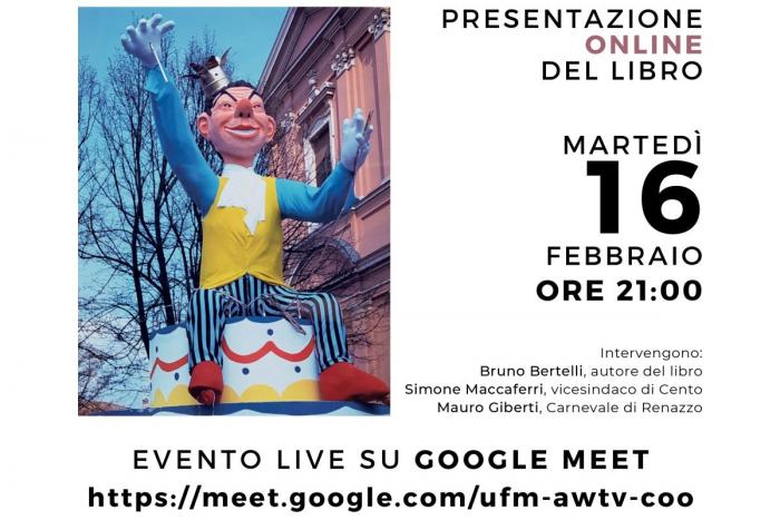 Locandina con la copertina libro maschera di Fagiolino