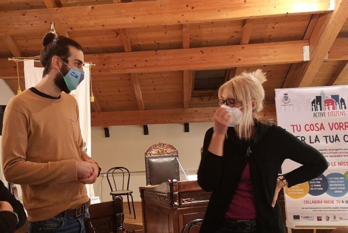 Michele Novi con Anelita Tassinari referente ULG
