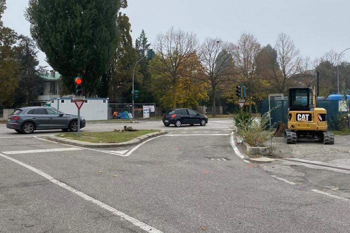 ruspa all'intersezione via santa liberata con via bologna