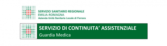 Intestazione del servizio di guardia medica dell'AUSL Ferrara
