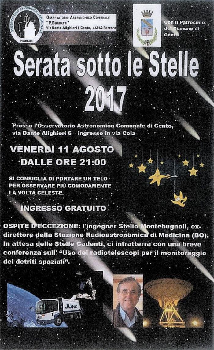 serata sotto le stelle