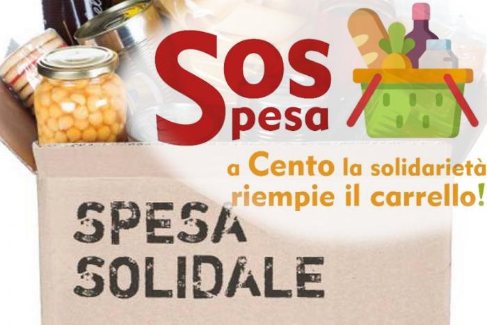 Cestino con generi alimentari