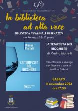 locandina presentazione del libro con copertina