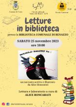 locandina presentazione con copertina del libro