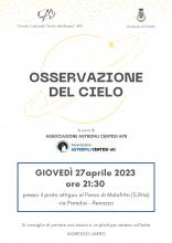 locandina Osservazione del cielo