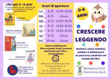 brochure informativa pieghevole tre pagine