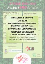 locandina camminata Rosa 5 ottobre
