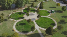 panoramica dall'alto del Giardino dei Sensi