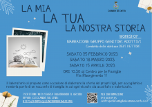 cartolina informativa con fotografie formato polaroid 