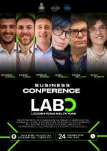 locandina informativa con i volti degli invitati