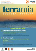 Locandina informativa con veduta Vesuvio dal golfo di Napoli