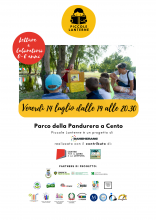 locandina evento 14 luglio letture parco della Pandurera fotografia della passata edizione
