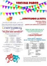 locandina Voci dal Parco...aspettando la festa