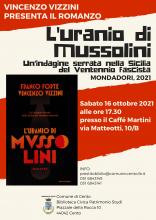 Locandina info presentazione e immagine di copertina libro