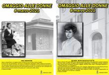 Locandine Dina Cristofori e Jolanda MAria Majiocchi con fotografie bn e bibliografie