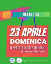 locandina mercato della Versilia a Cento