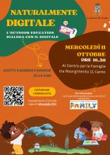locandina informativa con disegni bambini