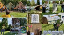 fotografie della giornata di laboratori pe adulti e bambini al Giardino del Gigante