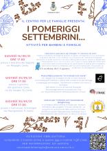 locandina con le informazioni sul programma