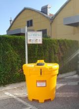 contenitore dell'olio alimentare posizionato a Renazzo