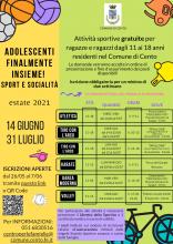 elenco discipline sportive e calendario lezioni