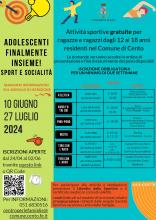 locandina informativa con attività sportive disponibili