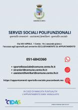 locandina informativa con testo