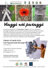Locandina informativa con fotografia elementi della natura