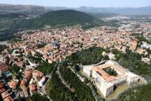 veduta aerea città L'Aquila