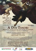 locandina concerto del Battesimo A doi Tenori