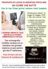 volantina dell'iniziativa con immagine b/n donna che effettua esame ecografico