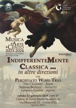 locandina Indifferentemente classica con quadro Guercino