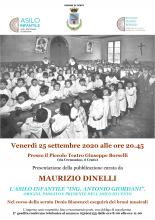 locandina con copertina volume e informazioni sulla presentazione 