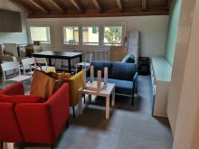 zona giorno appartamento della Fondazione Zanandrea